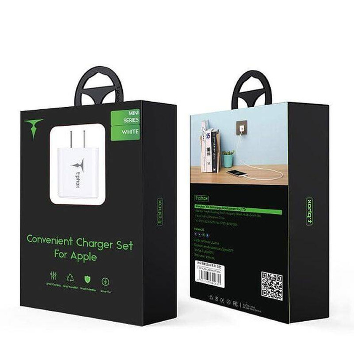 T-PHOX MINI-EU MICRO USB BÍLÝ 1,2M 2,4A