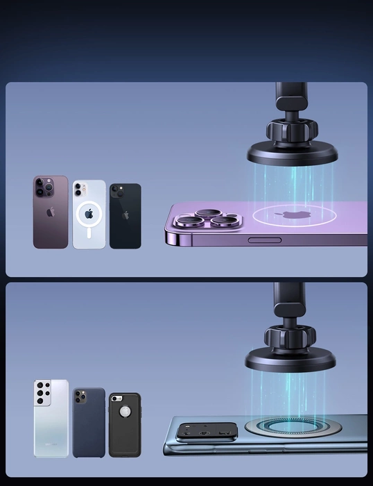 Joyroom magnetický držák telefonu do auta do kokpitu, palubní deska černá (JR-ZS366)