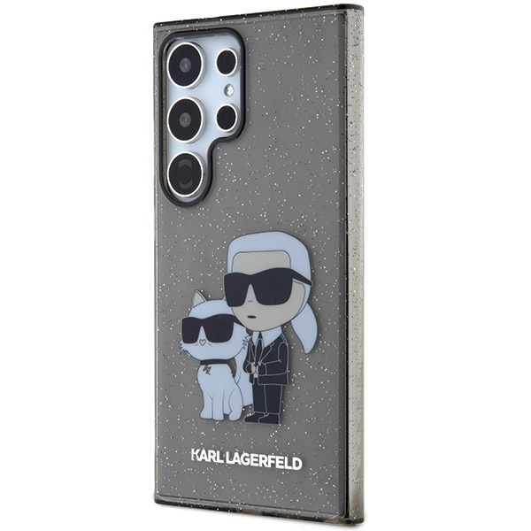 Etui Karl Lagerfeld KLHCS24LHNKCTGK Samsung Galaxy S24 Ultra S928 czarny/black hardcase Glitter Karl&Choupette Case