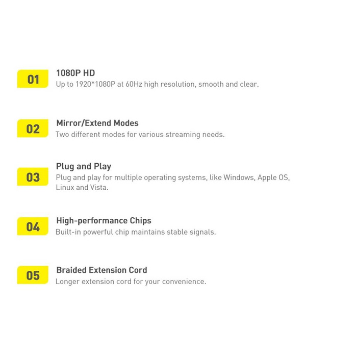 Adaptador de enchufe Baseus Lite Series HDMI a VGA + mini jack 3.5mm / fuente de alimentación micro USB negro (WKQX010101)