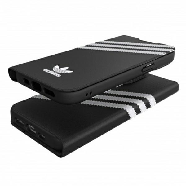 Adidas OR Booklet Case PU iPhone 13 Pro / 13 6.1" schwarz weiß/schwarz weiß 47112