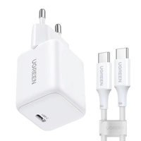 Ugreen X513 30W GaN Wall Charger 1x USB-C + 1m USB-C Cable - White