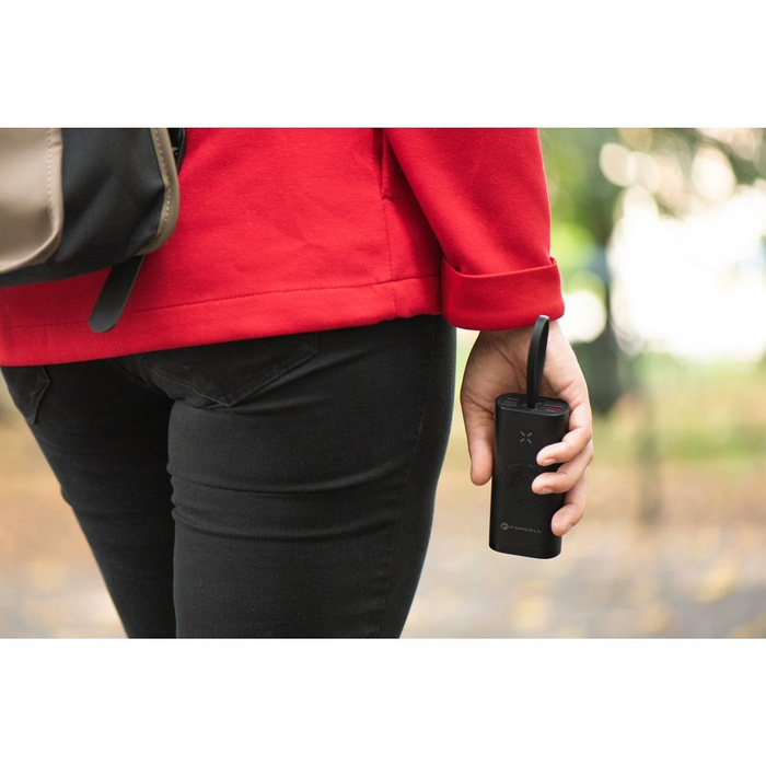 FORCELL F-ENERGY F10k1 powerbank kompatybilny z Apple Watch PD QC3.0 5A 22,5W 10 000 mAh czarny