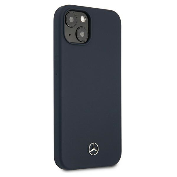 Pouzdro MERCEDES Apple iPhone 13 Mini Silicone Line Navy Blue Hardcase
