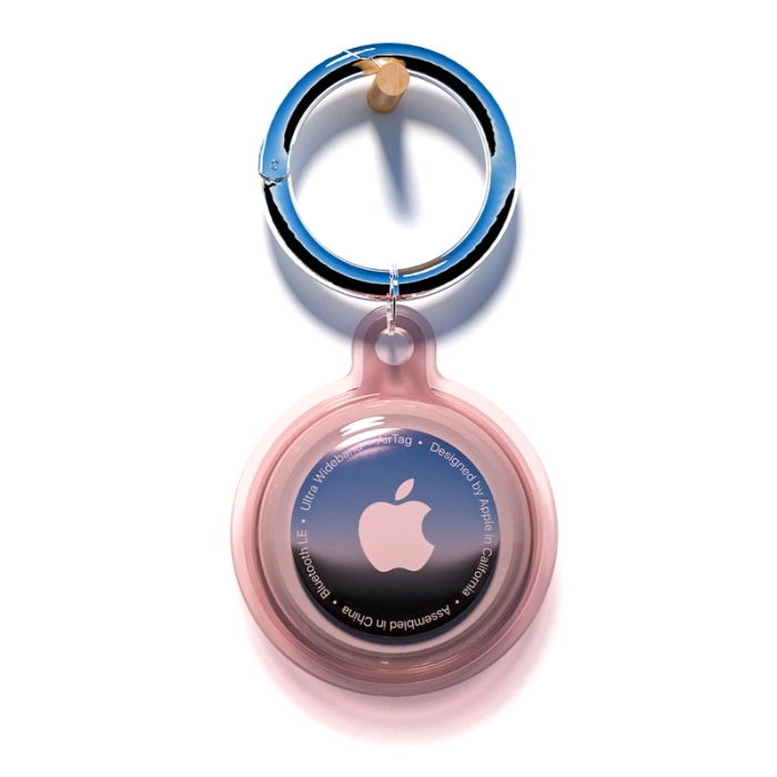 Wasserdichter Apple AirTag-Koffer - Rosa