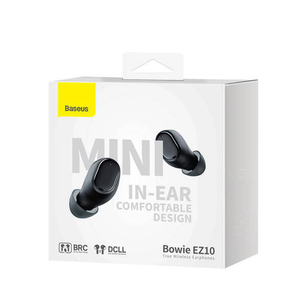 Casque sans fil Bluetooth 5.3 Baseus Bowie EZ10 TWS - noir
