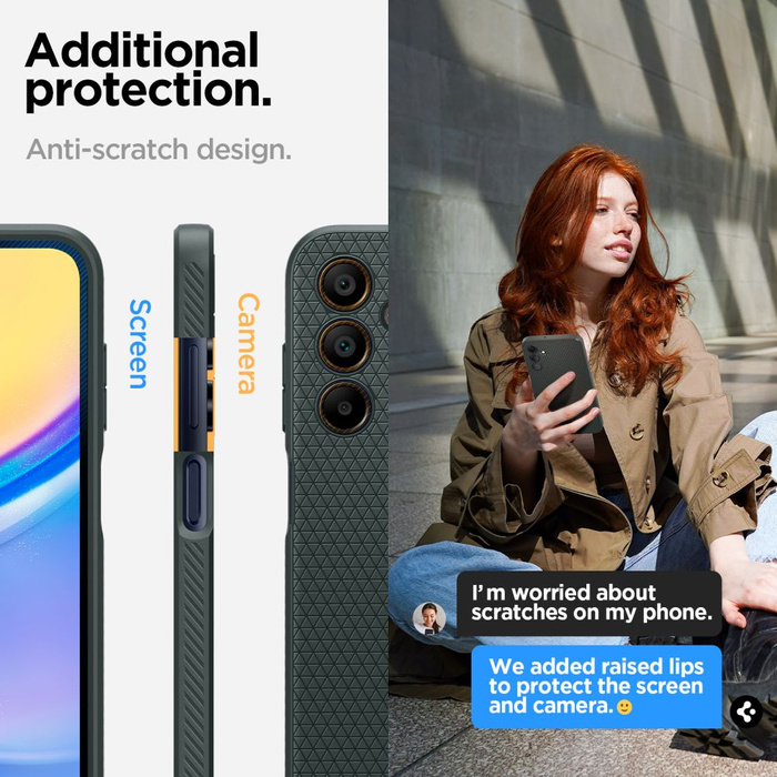 Hülle Spigen Liquid Air Samsung Galaxy A15 4g / 5g Abyss Grün Case