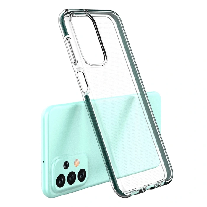 Spring Case etui Samsung Galaxy A23 silikonowy pokrowiec z ramką jasnoróżowe
