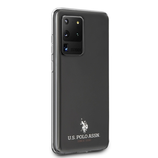  US POLO Funda negra ultra brillante para Samsung Galaxy S20