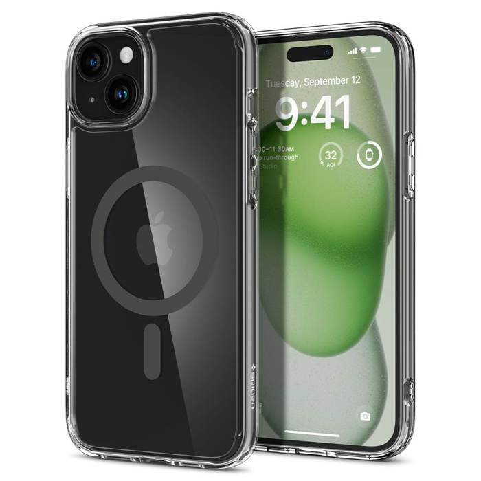 Coque Spigen Ultra Hybrid Mag MagSafe iPhone 15 Graphite Case