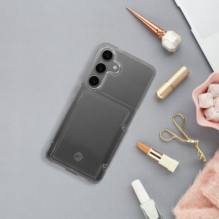 FORCELL F-PROTECT Crystal Pocket futerał do SAMSUNG S24 Ultra transparentny