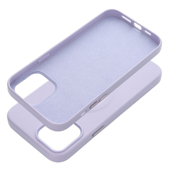 ROAR futerał LEATHER MAG kompatybilny z MagSafe do IPHONE 12 Pro Max Fioletowy