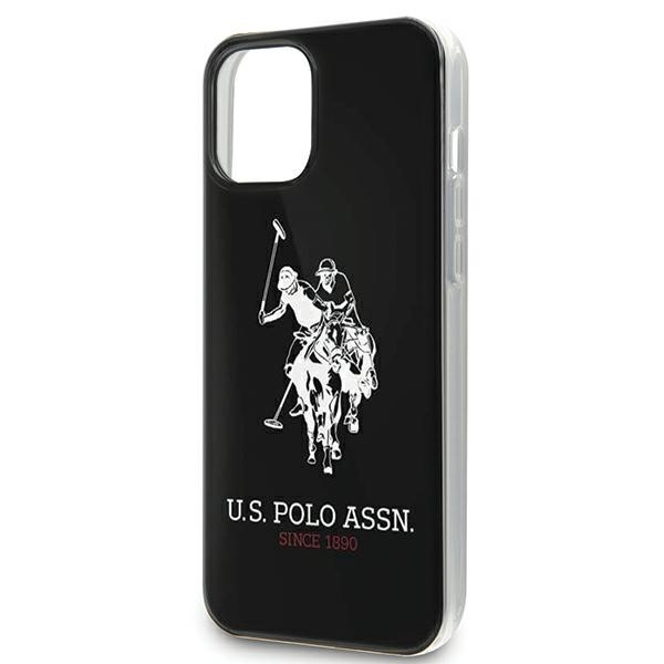 Coque US POLO Apple iPhone 12 Pro Max 6.7 Shiny Big Logo USHCP12LTPUHRBK Étui noir
