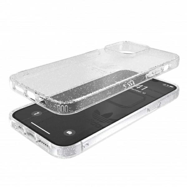 Hülle Adidas OR Protective iPhone 13 Pro Max 6.7" Clear Case Gliter transparent 47148