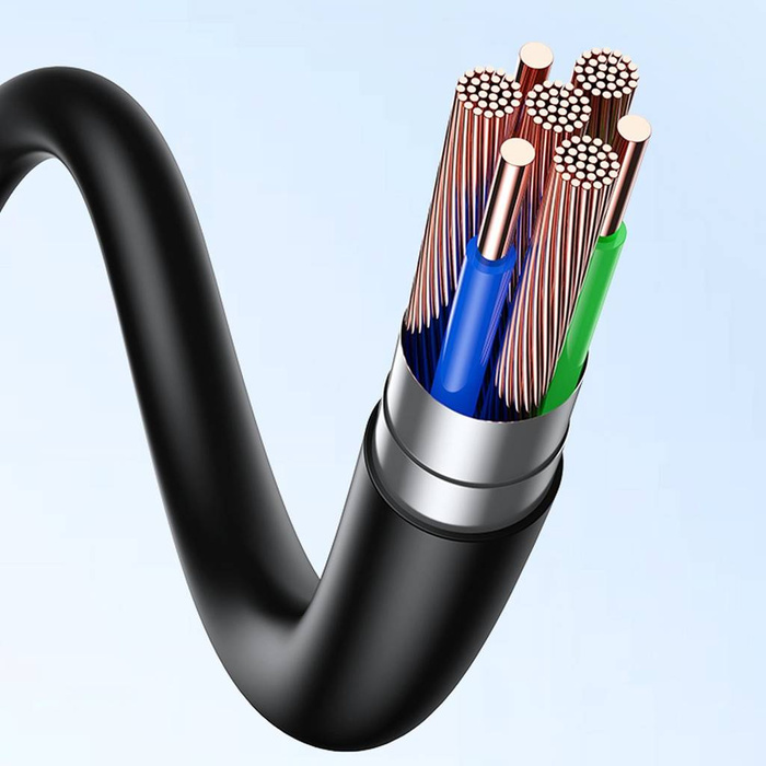 Ugreen úhlový kabel USB Typ C - USB Typ C pro nabíjení 60W / přenos dat s podporou brýlí VR (např. Oculus Quest 2) 5m černý (US551)