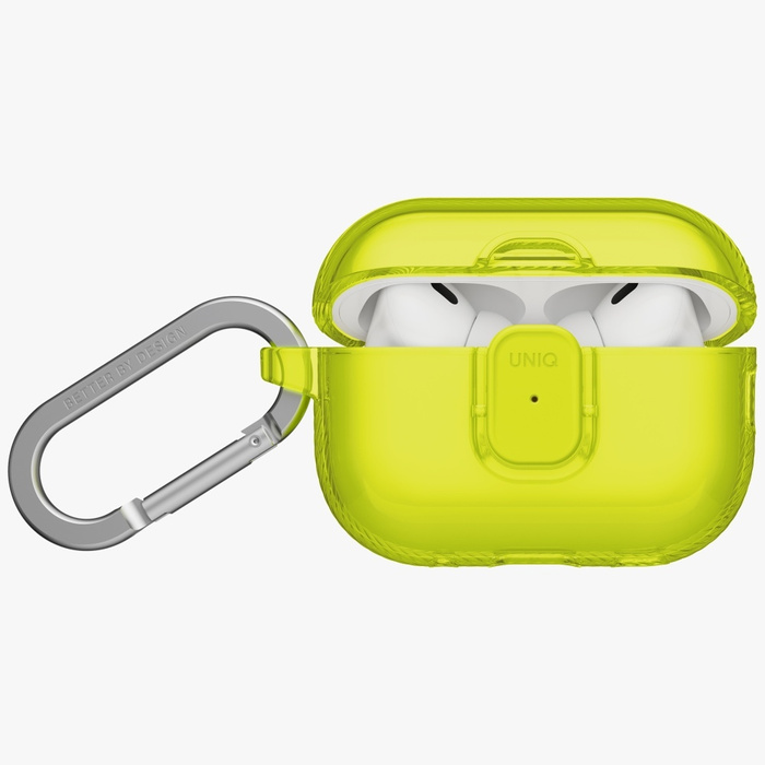 Etui UNIQ Glase Pro do AirPods Pro 3     Lock Case żółty