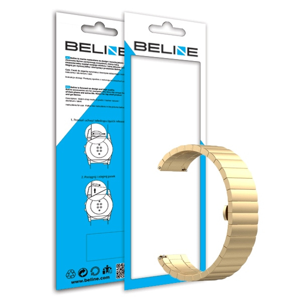 Beline pasek Watch 20mm Beautyzłoty/gold