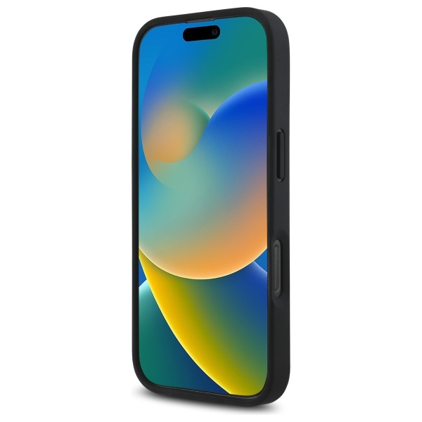 Funda BMW iPhone 16 Pro 6.3" negro/negro durocase M Perforado Tricolor Detail Line