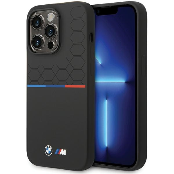 Coque Bmw Bmhcp15l22smpk IPhone 15 Pro 6.1" Noir/Noir Silicone Pattern Case