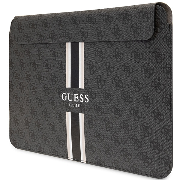 Guess Sleeve GUCS16P4RPSK 16" schwarz/ schwarz 4G Gedruckte Streifen