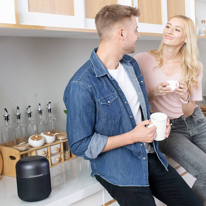 Tronsmart Element T6 Max 60W hordozható Bluetooth 5.0 vezeték nélküli hangszóró fekete (365144)