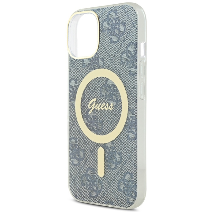 Etui Guess GUHMP15SH4STB iPhone 15 / 14 / 13 6.1" niebieski/blue hardcase IML 4G MagSafe Case