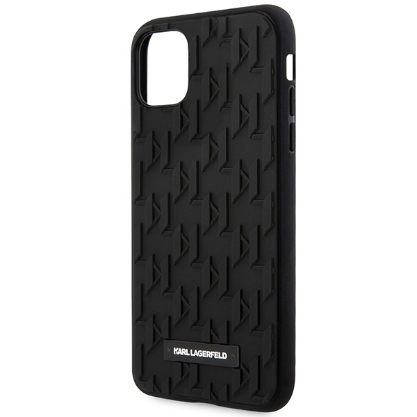 Karl Lagerfeld KLHCN61RUPKLPK iPhone 11 / Xr 6.1" rigidocase nero/nero 3D Monogram