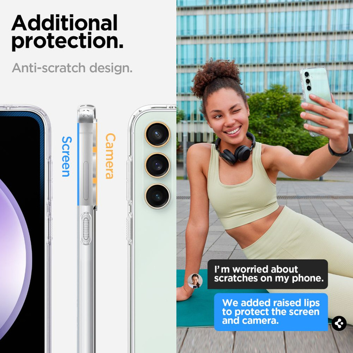 Puzdro Spigen Liquid Crystal Galaxy S23 FE Crystal Clear Case