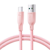 Joyroom Multi-Color Series SA34-AC6 Cavo USB-A / USB-C 100 W Trasferimento rapido 1 m - Rosa