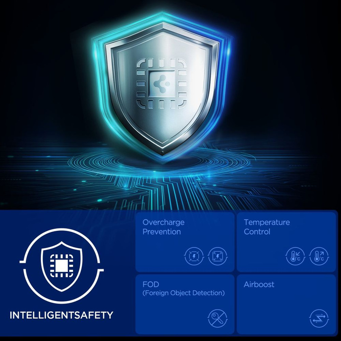 Spigen ESSENTIAL EF302MOQ Qi2.2 2IN1 MagNETIC MagSafe DRAHTLOSES LADESYSTEM SCHWARZ