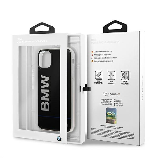 Hülle BMW Tasche Apple iPhone 11 Pro Max Unterschrift gedruckt Logo Schwarz Hardcase