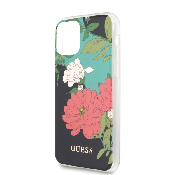 Guess Apple iPhone 11 Pro Max Schwarz N°1 Blume Sammlung Hülle