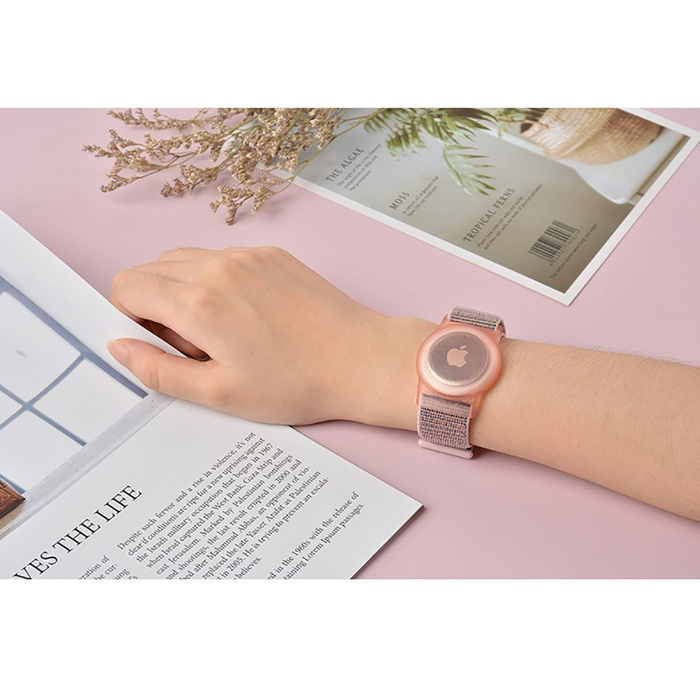 TECH-PROTECT NYLON FÜR KINDER Apple AIRTAG ROSA