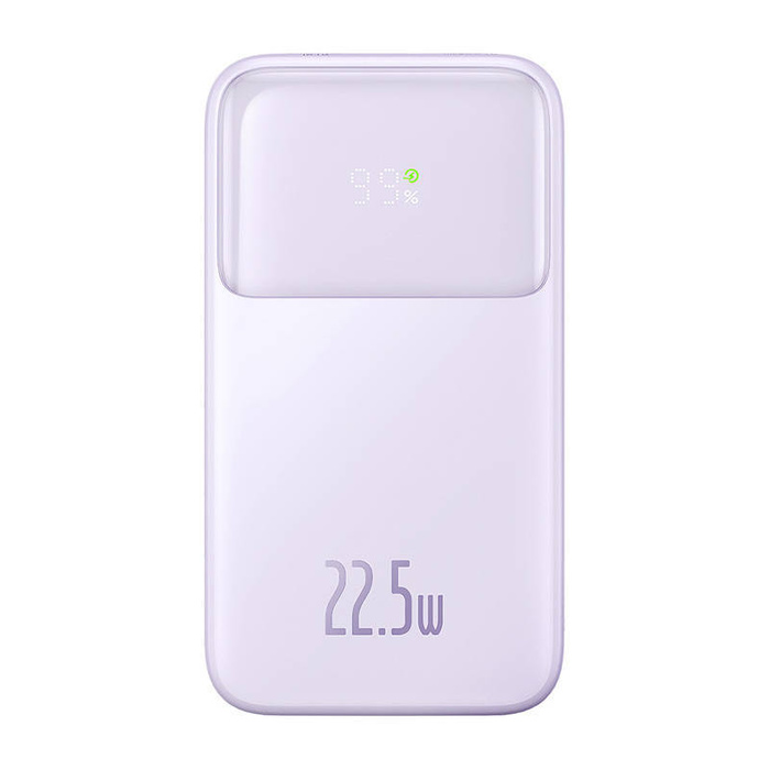Powerbank Baseus Comet z kablem USB do USB-C, 10000mAh, 22.5W (fioletowy)