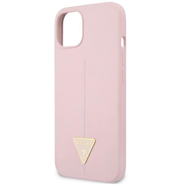 Case GUESS Apple iPhone 13 Silicone Triangle Purple Hardcase