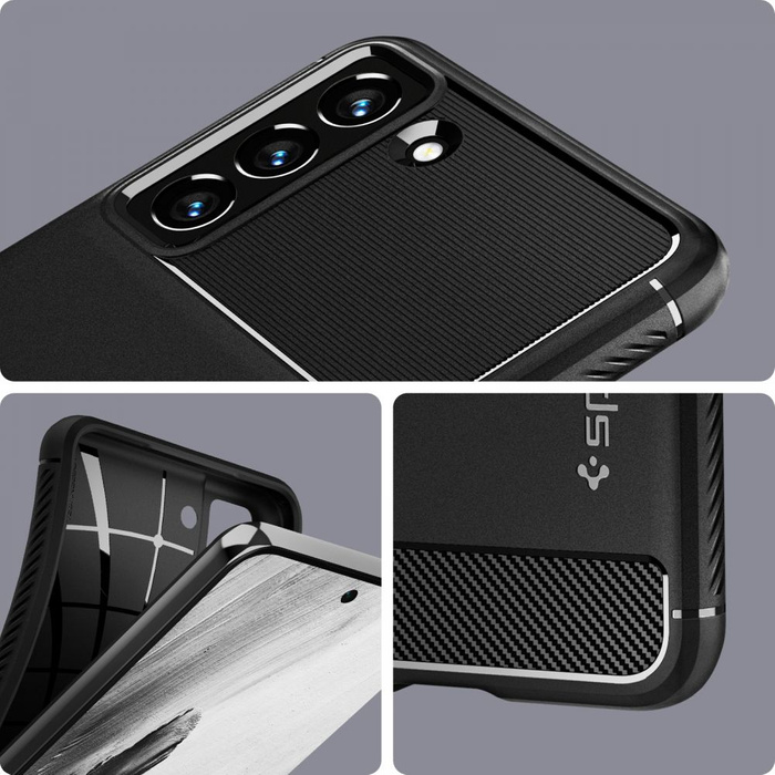 Telefontok SPIGEN S21 Fe Rugged Armor MATTE fekete Case