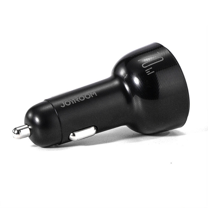 Caricabatteria per auto Joyroom da 70 W con 3 porte: USB, 2 x USB C nero (JR-CL26)
