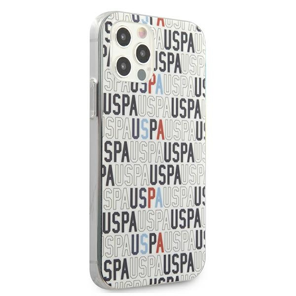 Telefontok US POLO Apple iPhone 12 Pro Max 6.7 Logo Mania Collection USHCP12LPCUSPA6 fehér tok