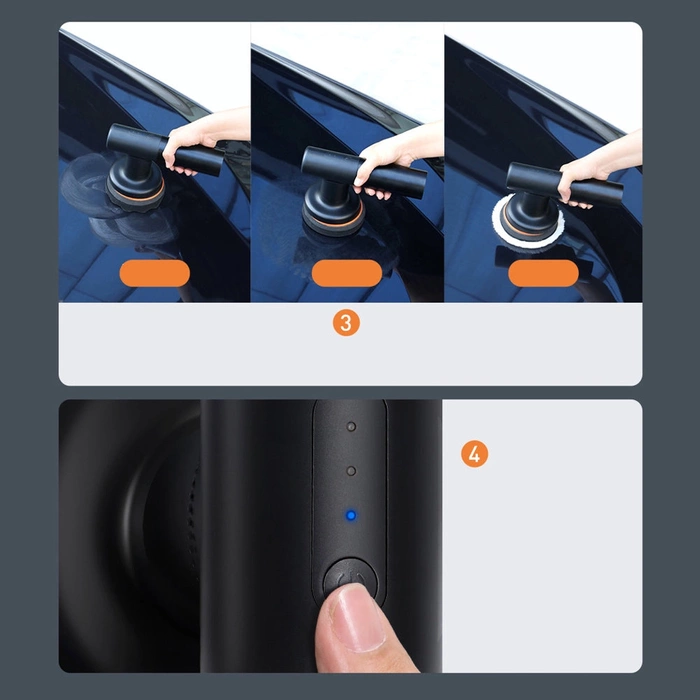 [APRÈS RETOUR] Machine à polir électrique sans fil Baseus 30W 4000mAh noir (CRDLQ-B01)