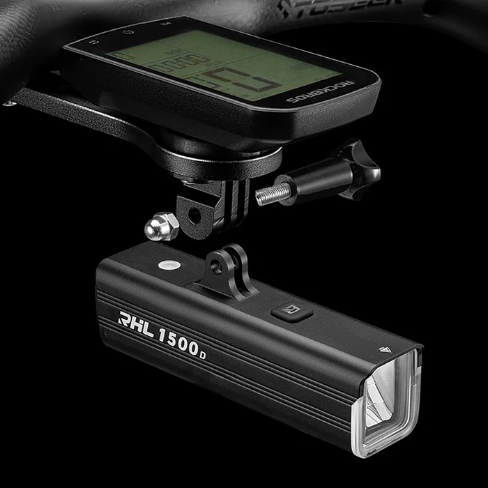 Rockbros RHL1550 Fahrrad-Frontlicht 5000 mAh 1500 lm IPX6 – Schwarz
