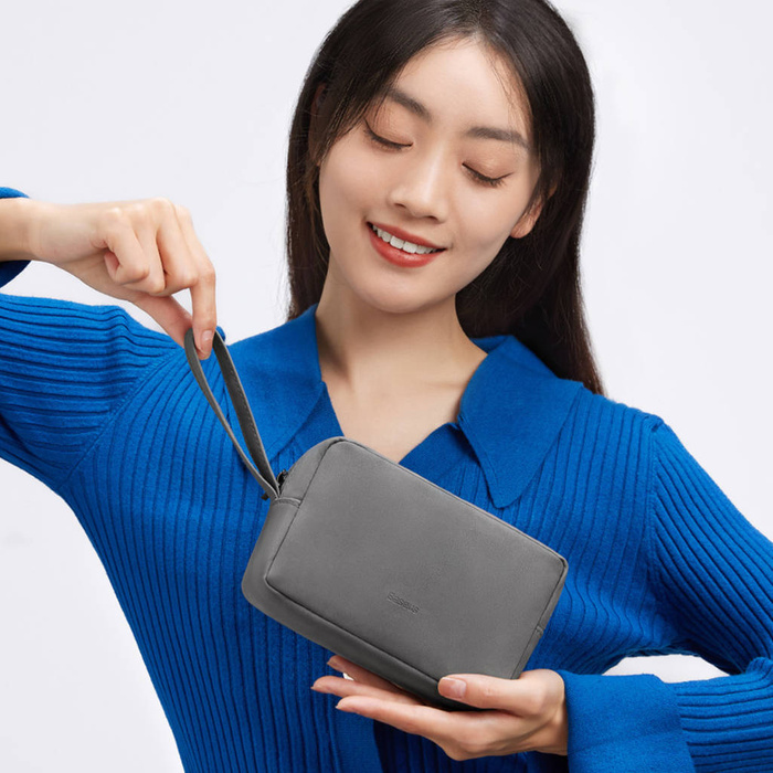 Baseus EasyJourney Series kleine Reisetasche Handytasche, Kopfhörer und andere kleine Gegenstände grau