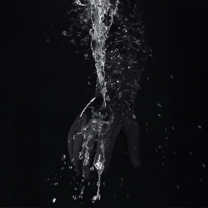 Guantes deportivos de invierno para teléfono (talla L) - negro