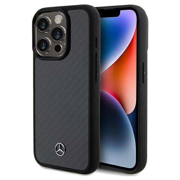 Etui Mercedes MEHCP15LRCABK iPhone 15 Pro 6.1" czarny/black hardcase Carbon Fiber Dynamic Case