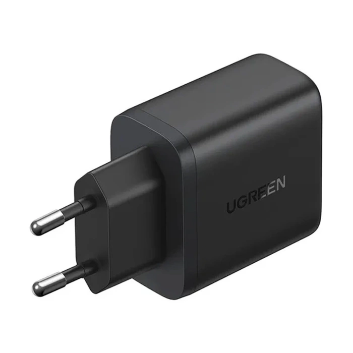 Ugreen X227 20W GaN Wandladegerät 1x USB-A 1x USB-C - Schwarz