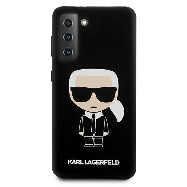 Case KARL LAGERFELD Samsung Galaxy S21 Plus Silicone Iconic Black Hardcase
