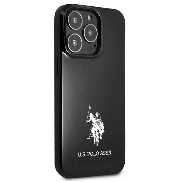 Puzdro US POLO Pevné Puzdro Apple iPhone 13 Pro Max Horses Logo Black