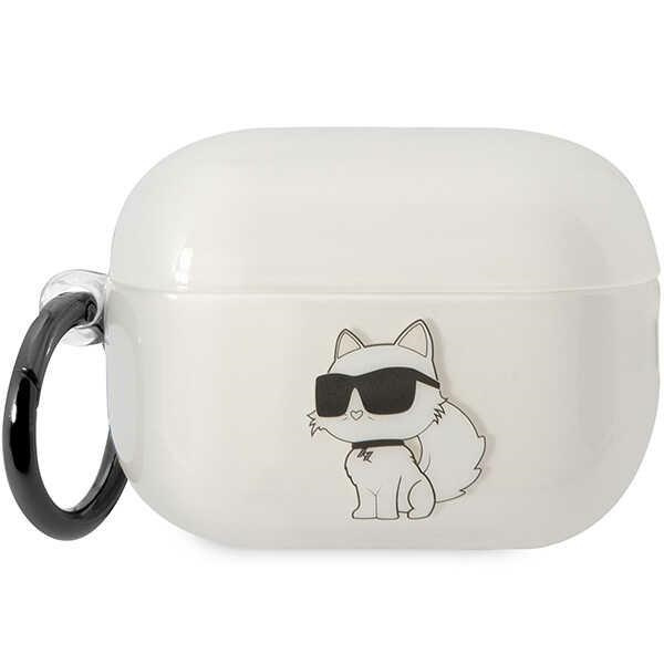 Hülle Karl Lagerfeld KLAP2HNCHTCT Airpods Pro 2 Abdeckung transparent Ikonik Choupette Case