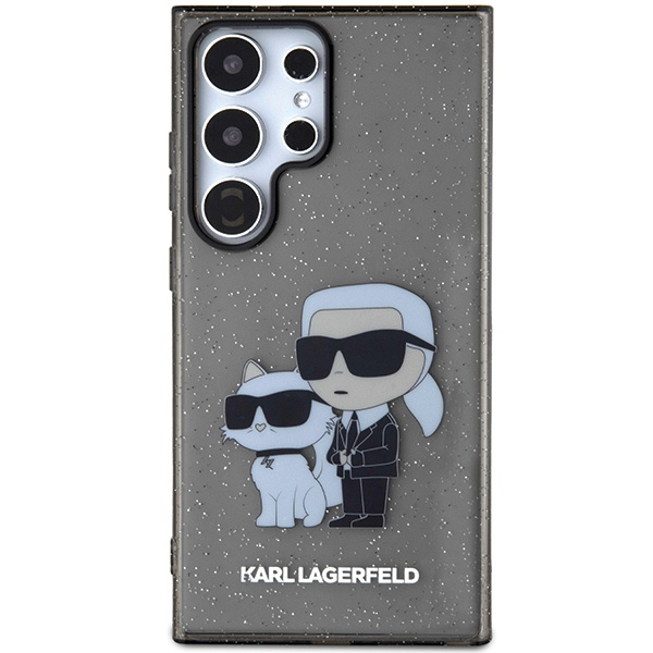 Etui Karl Lagerfeld KLHCS24LHNKCTGK Samsung Galaxy S24 Ultra S928 czarny/black hardcase Glitter Karl&Choupette Case