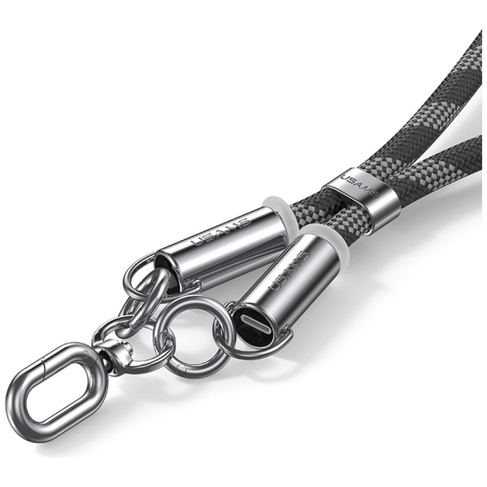 Smycz do telefonu z kablem do ładowania  Usams SJ746 30W USB-C do Lightning 1.2m różowy