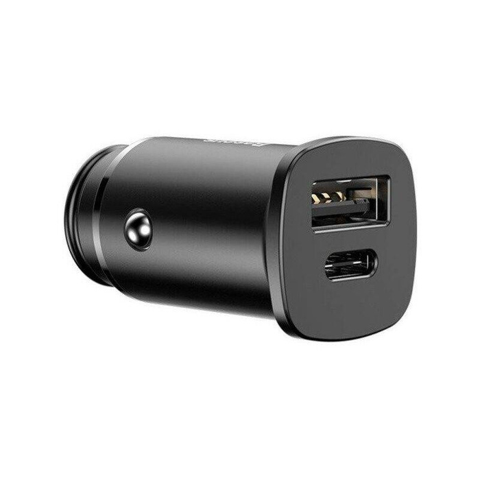Inteligentní nabíječka do auta Baseus Square PPS s porty USB Quick Charge 4.0 QC 4.0 a USB-C PD 3.0 SCP černá (CCALL-AS01)